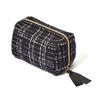 Francfranc Tweed Black Pouch, Small,