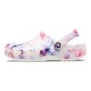 Crocs EVA Classic Tie-Dye Pattern Clogs Women Footwear White Multicolor 205453-6TS