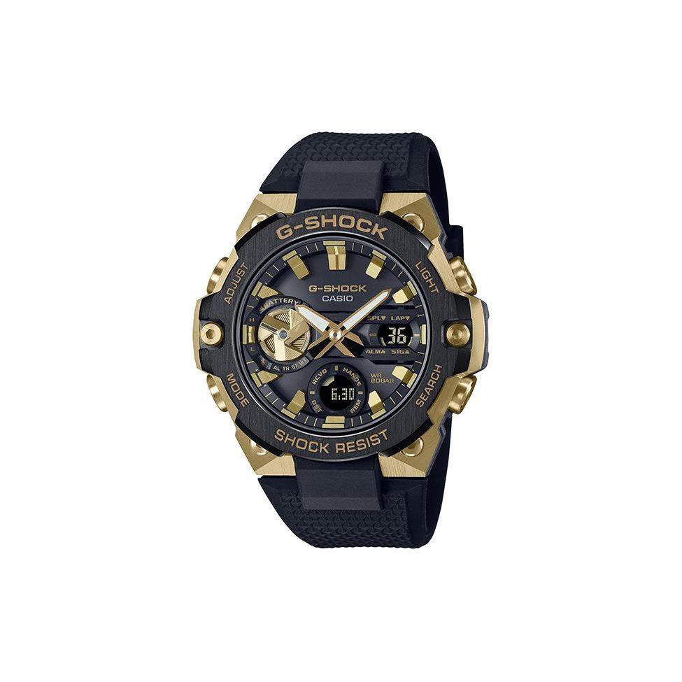 Casio 200 Meter Water Resistant Quartz Movement Resin Strap Watch Black Dial Men watches GST-B400GB-1A9JF
