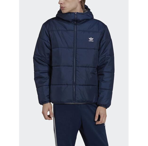 Демисезонная куртка adidas HM2462, темно-синяя, свободный крой