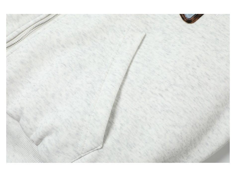 TaelePlus Unisex Embroidered Loose-Fit Hoodie Jacket TP361