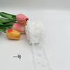 Off White Embroidery Flower Trimmings for Clothing, DIY Sewing Lace Fabrics, Wedding Dresses, Sewing Accessories, 5Yards