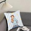CCurious GGeorge Cartoon Cushion Cover Pillowcase Ultra Soft Skin Friendly Fabric Cloud Like Comfort  Concealed Zipper