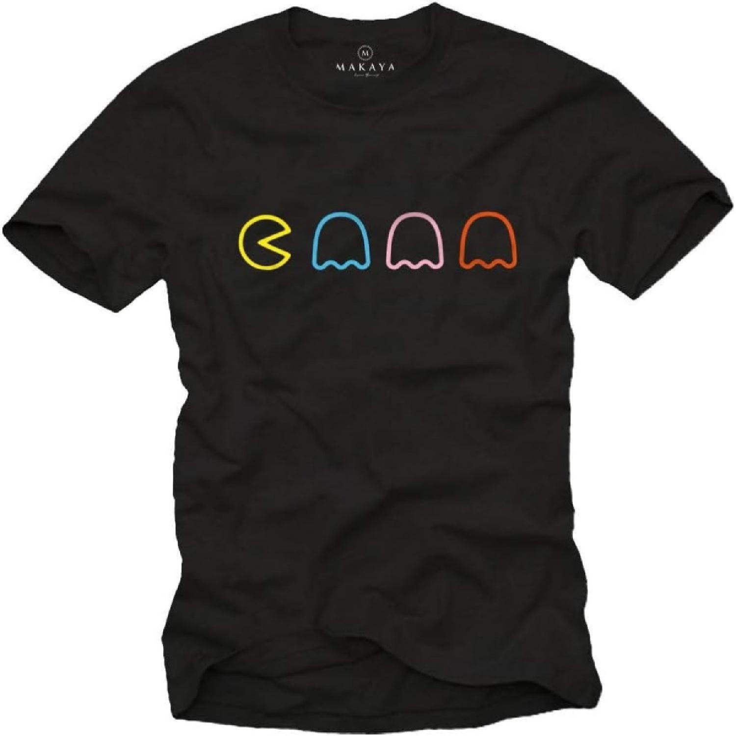 MAKAYA Funny Gamer T-Shirt for Men Vintage Nerd S