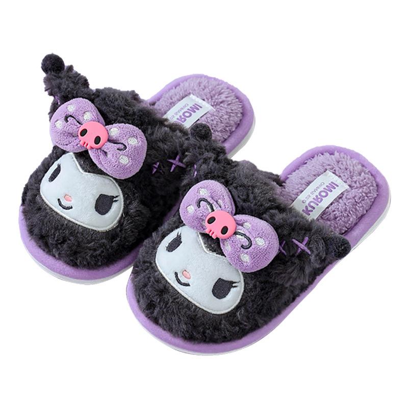 Sanrio Kız Çocuk Kış Prensesi Pamuklu Terlikler - Kaymaz, Sıcak, Peluş İç Mekan Ayakkabıları