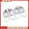 4Pcs ABS Chrome Car Inner Door Handle Bowl Cover Decoration Sticker Trim for Toyota CHR C-HR 2016 -  Interior