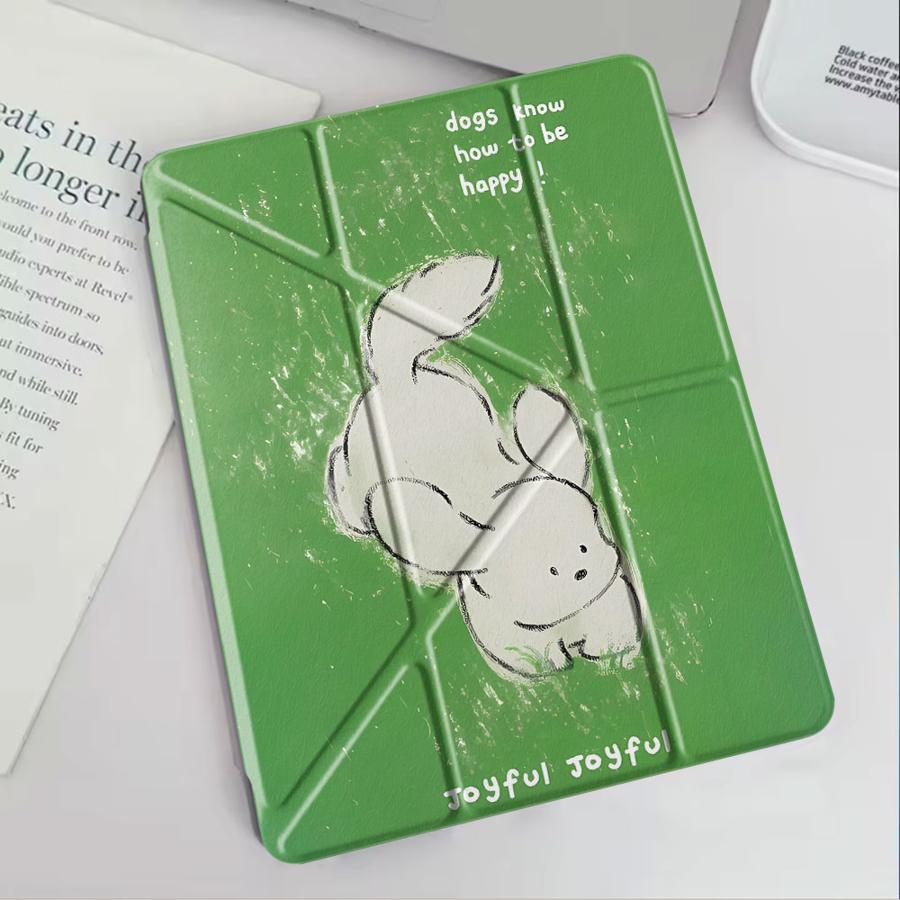 Tablet Case For iPad Air 4 5 M3 M2 1 2 M4 11inch Pro 11th 10th 9th 8th 7th 12.9inch Pro 2025 Mini 6 7 Holder Cover Cute Dog