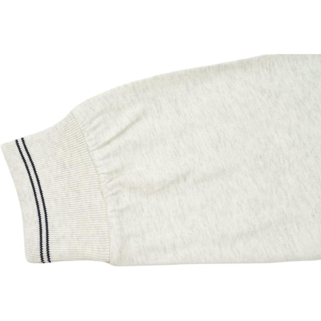 Palace Skates Dominates Long Sleeve Logo Print Round Neck T-Shirt Unisex Tops Light-Grey-Marl White P21ES026