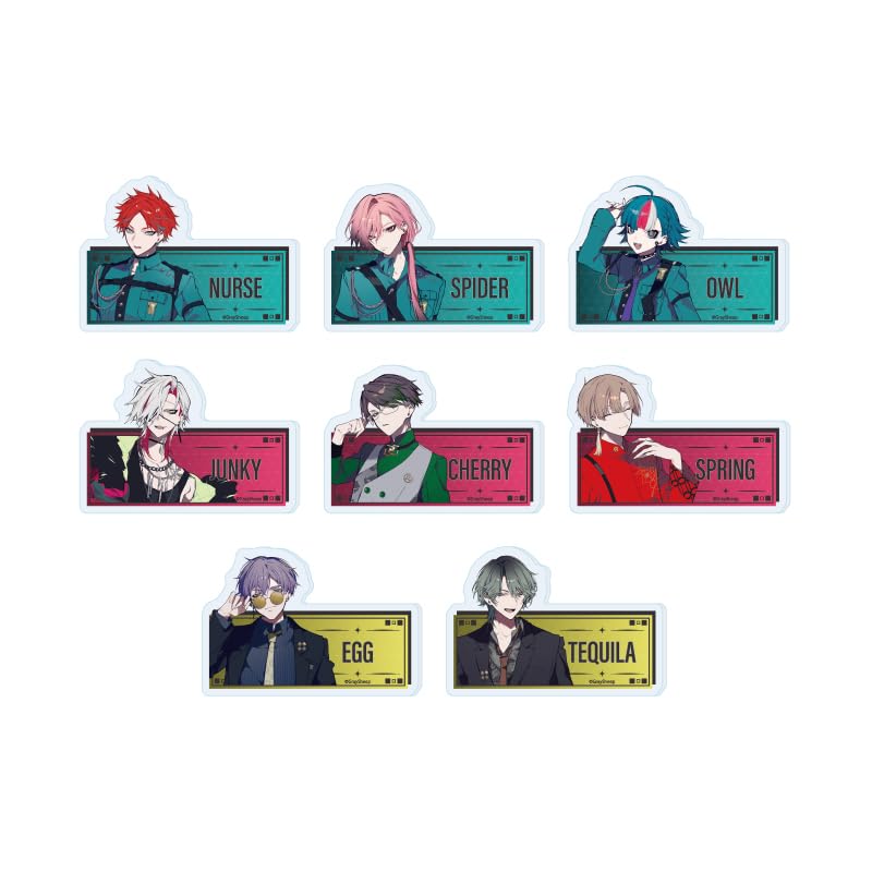 

Серая овца 02 [Официальная иллюстрация] Значок-пластина из акрила Имя Коробка из 8 штук