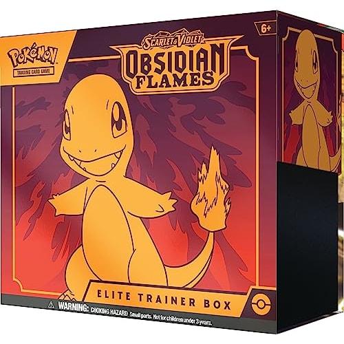 Pok?mon Trading Card Game Scarlet & Violet Obsidian Fire Elite Trainer Box (9 Booster Packs, 1 Full Art Foil Promo Card & Premium Accessories)
