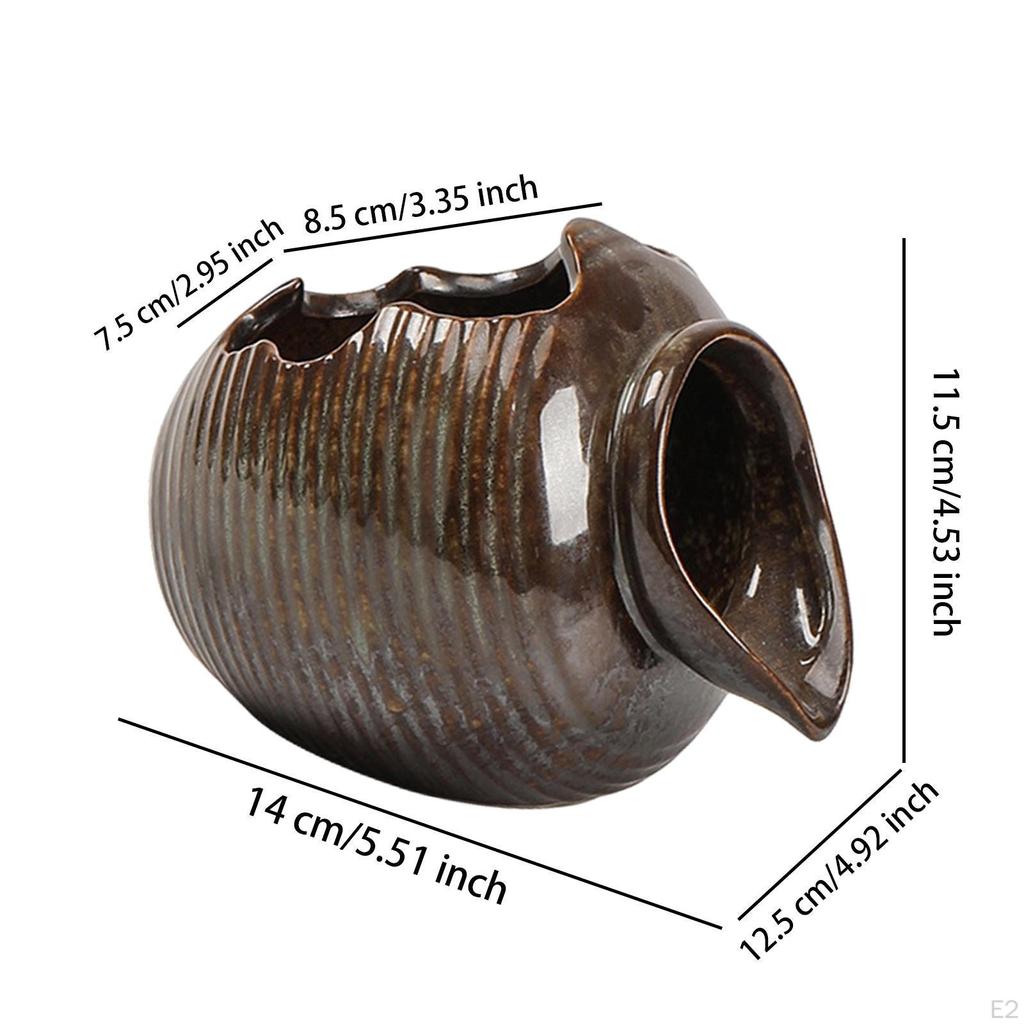 Waterfall Water Fountain Jar Clay Pot Outdoor Garden Fish Cave for Indoor