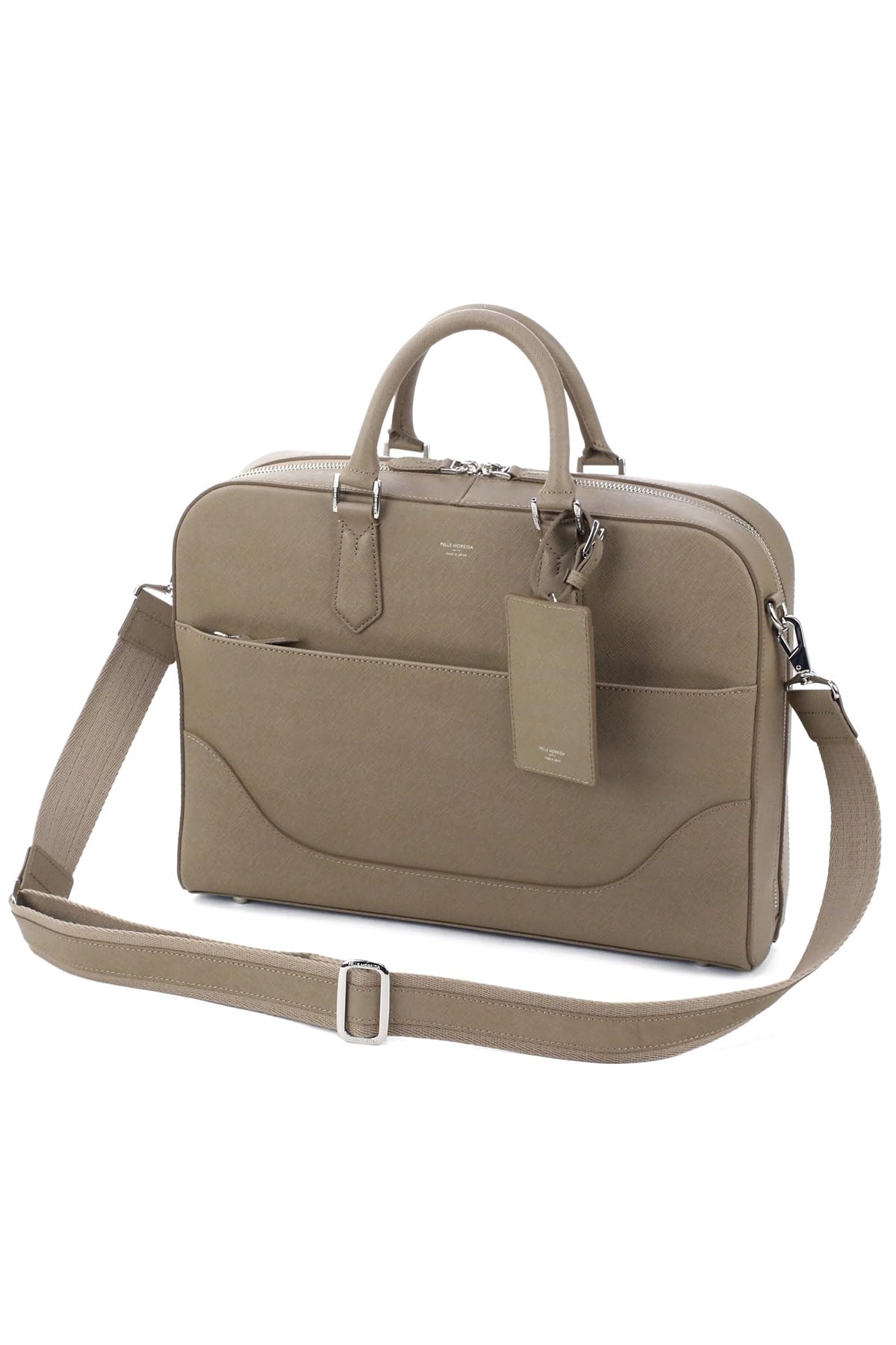 

Briefcase Genuine Leather Capitalino Taupe [Pelle Morbida] Men s PM-CA015-TAU сіро-коричневий