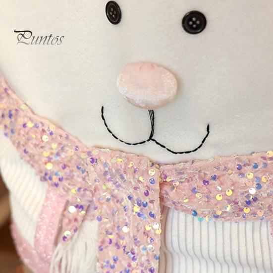 Christmas Chair Cover Santa Snowman Reindeer Chair Back Cover Pink Sequined Chair Slipcover for Dining Room Kitchen Hotel Party Decor
