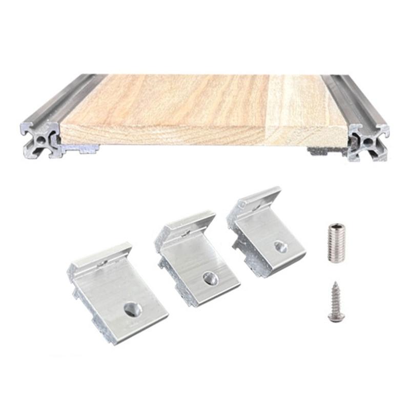 10lots High Strengths Aluminum Shelf Brackets for 202 3030 4040 Profiles Durability and Corrosions Resistant