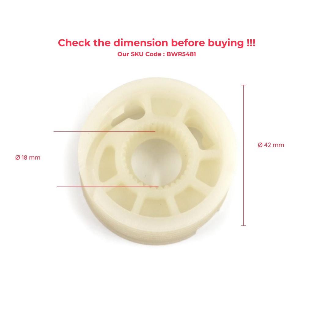 EWR5481 Window Regulator Repair Gear Reel Wheel Pulley Left 5C6837461 5C6839461 for VW Jetta MK6 A6 5C6