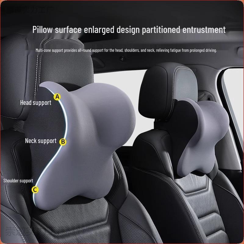 High-Grade Car Neck and Lumbar Support Pillow for Driver's Seat
