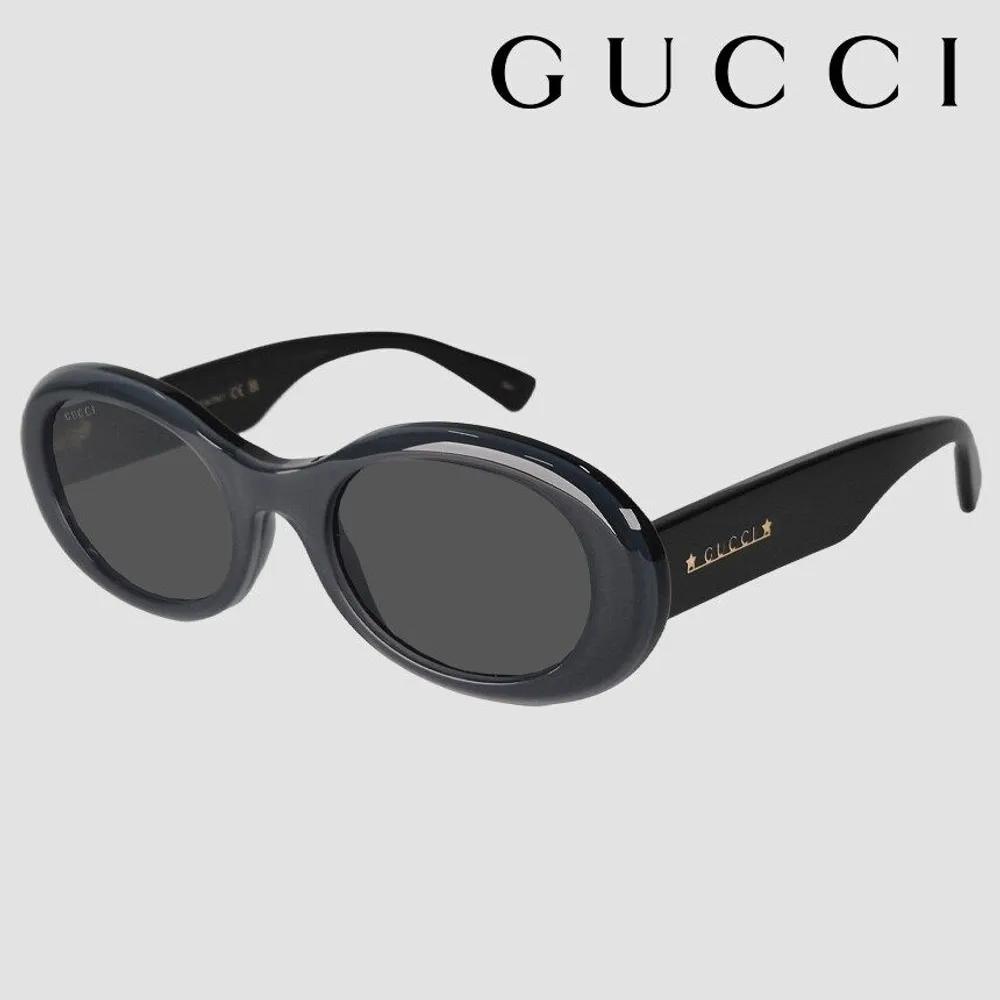 

Gucci Women s Oval Logo Sunglasses GG1587S 001 Black