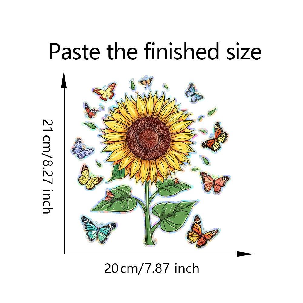 Rainbow Prisms Sun Catcher Window Stickers Colorful Glass Static Sticker  Classroom