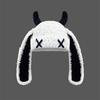 Unisex Autumn Winter Handmade Crochet Knitted Hat Soft Warm Long Ear Beanie Hat Men Women Casual Y2K SkullCap Hats Ski Caps
