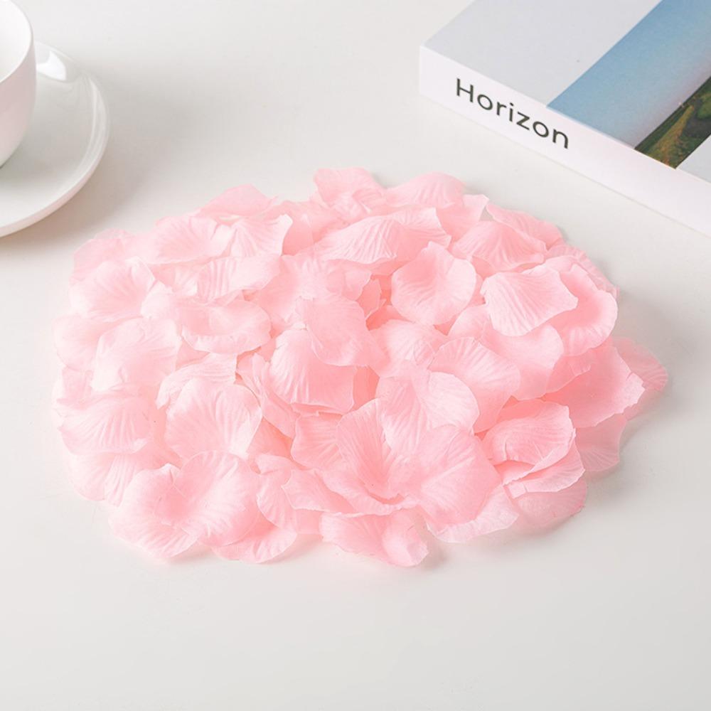 Simulation Rose Petal Wedding Room Arrangement Non-woven Petal T-table Sprinkling Flowers KTV Stage Marriage Proposal Props