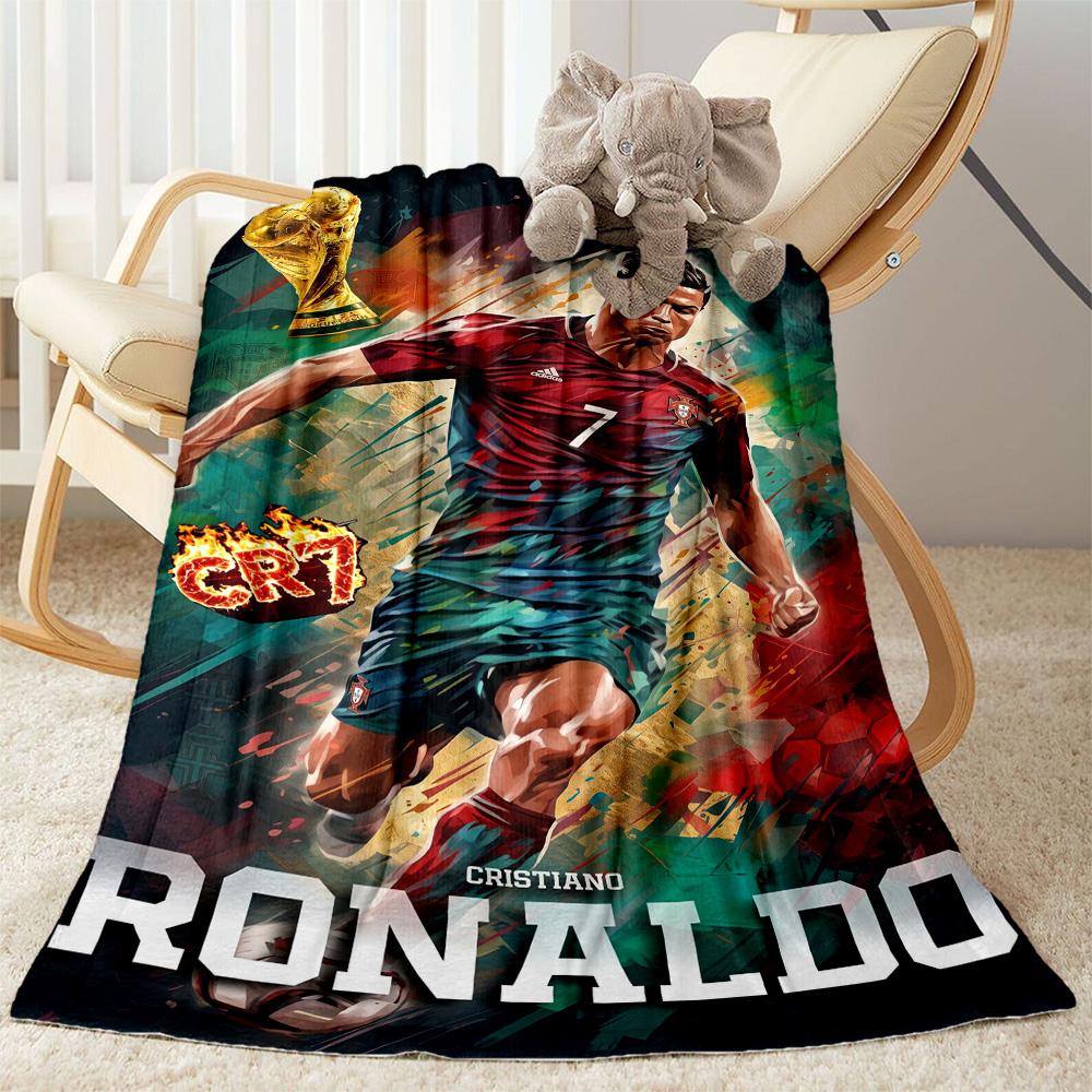 Cristiano Ronaldo 108 Blanket Soft Warm Cozy Suitable for Bed Livingroom Bedding Four Seasons Multipurpose Stylish Decor
