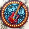 Metal Wall Art Neon Sign Rock N Roll Bar Decor Music Theme