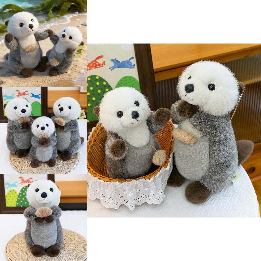 Sea Otter Plush Toy With Magnet Soft Stuffed Animal For Home Decor And Gift
