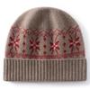 Fair Island Wind Jacquard Kaschmir Mütze Verdickte Strickmütze Herren und Damen Herbst und Winter Riesiger Thermischer Ohrschützer Wollmütze