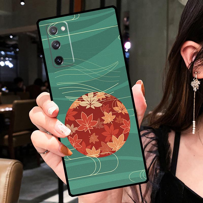 

Чехол Genshin Impact Kaedehara Kazuha Leaf для Samsung Galaxy S20 FE S9 S10 Plus Note 10 Note 20 S21 S22 Ultra, задняя крышка для телефона Note 20 Ultra