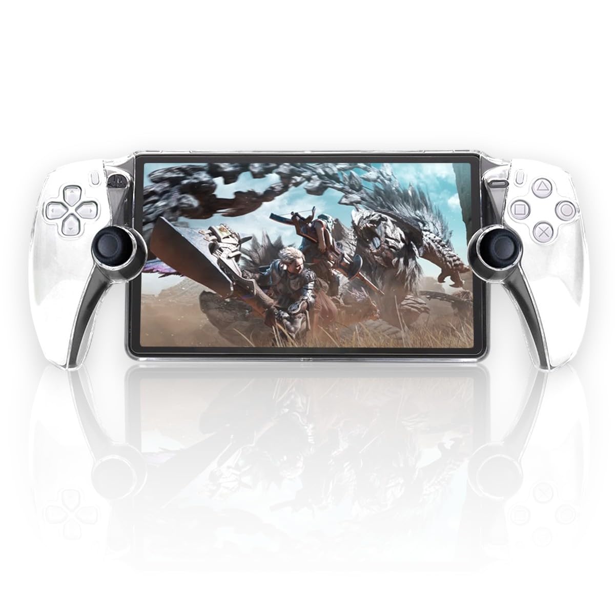 

[K&SGAMER] PS Portal Exclusive Hard Cover for PS5 Remote Player, Clear Case, Shock Absorbing, Protective Cover (Crystal Clear)
