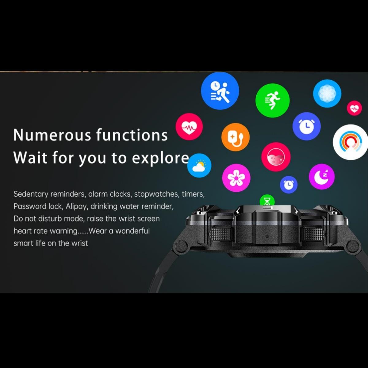 Rainbuvvy PG666 водонепроницаемые смарт-часы 1 — фото 5