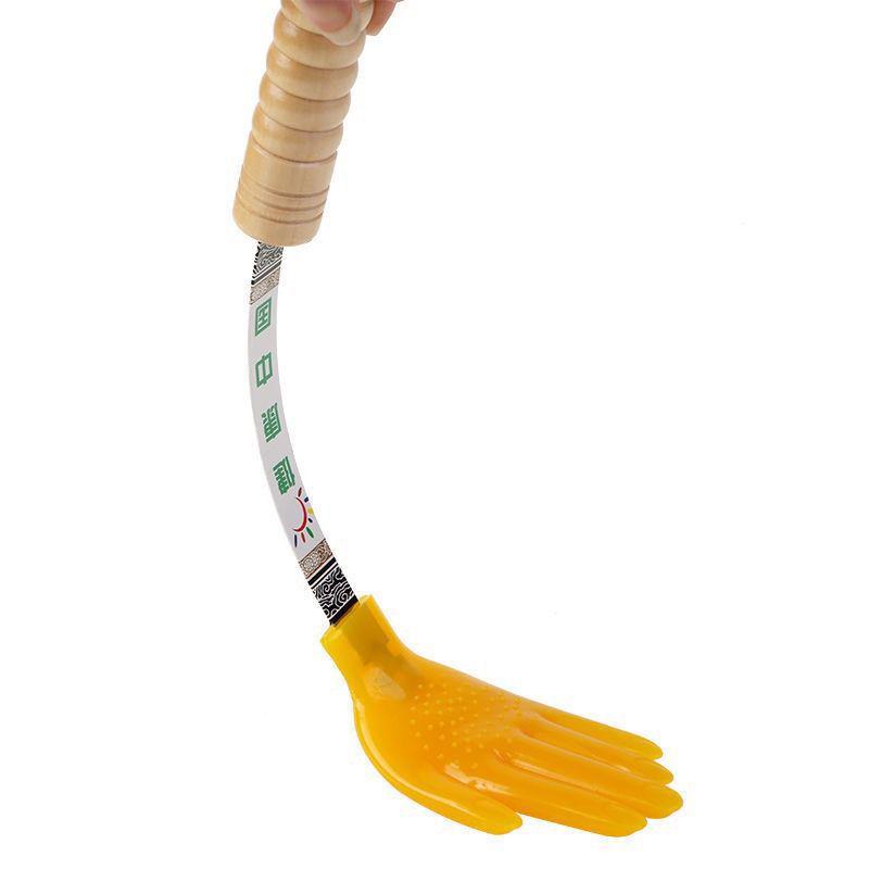 Silicone Palm-Shaped Gua Sha Board for Full-Body Meridian Patting.