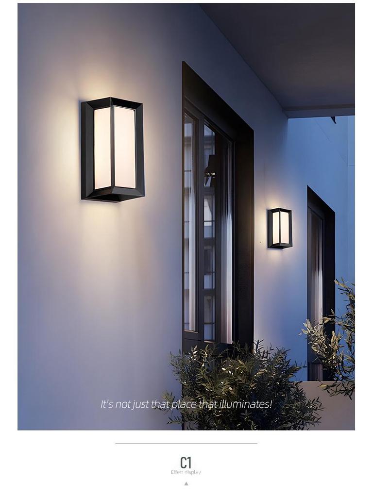 LED Waterproof Outdoor Wall Light for Balcony, Corridor, Courtyard, and Garden