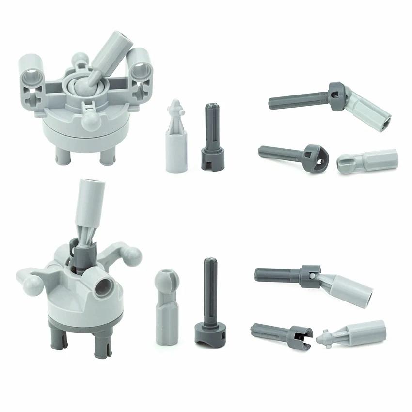 Technical Axle Steering CV Ball Joint Drive 10Pcs/Set Construction Bricks Part Connector Cardan Joint Works With 32494 52730 52731