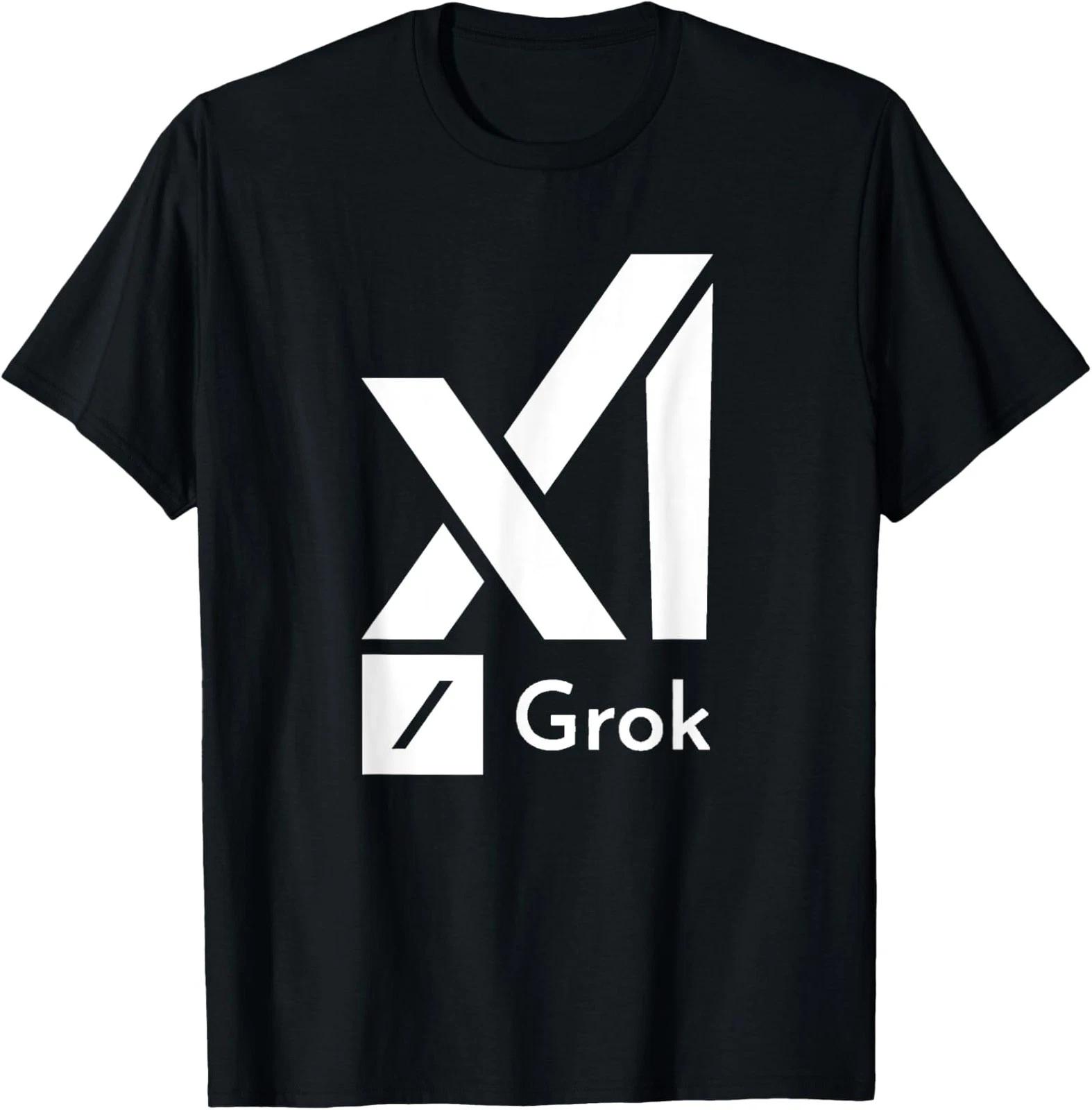

XAI Grok Logo Graphic Unisex Pure Cotton Tshirt Fashion Style High Quality Comfortable 2026 New Unisex Women Short Sleeve Shirt S