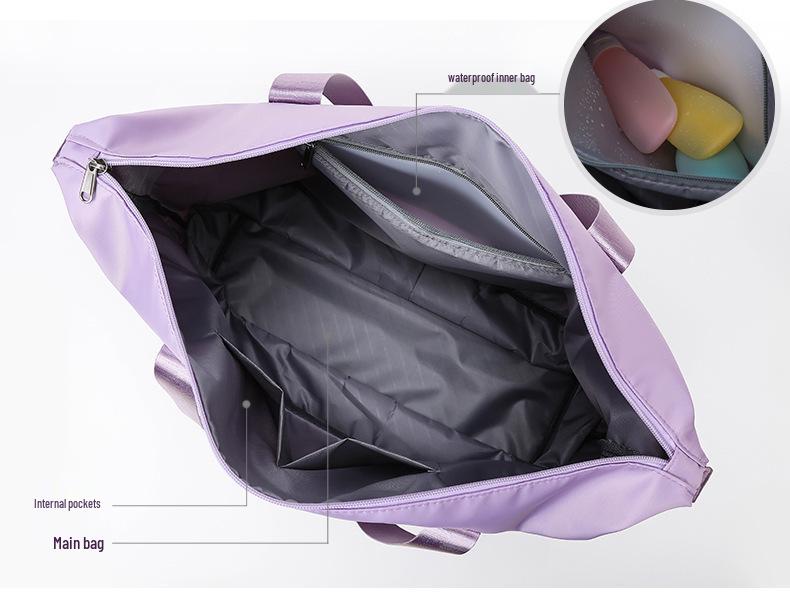 Women's Lightweight Waterproof Travel Duffle & Organizer Shoulder Handbag