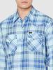 Lee Official Check XL Men's Shirt, LM7234-342, Blue,