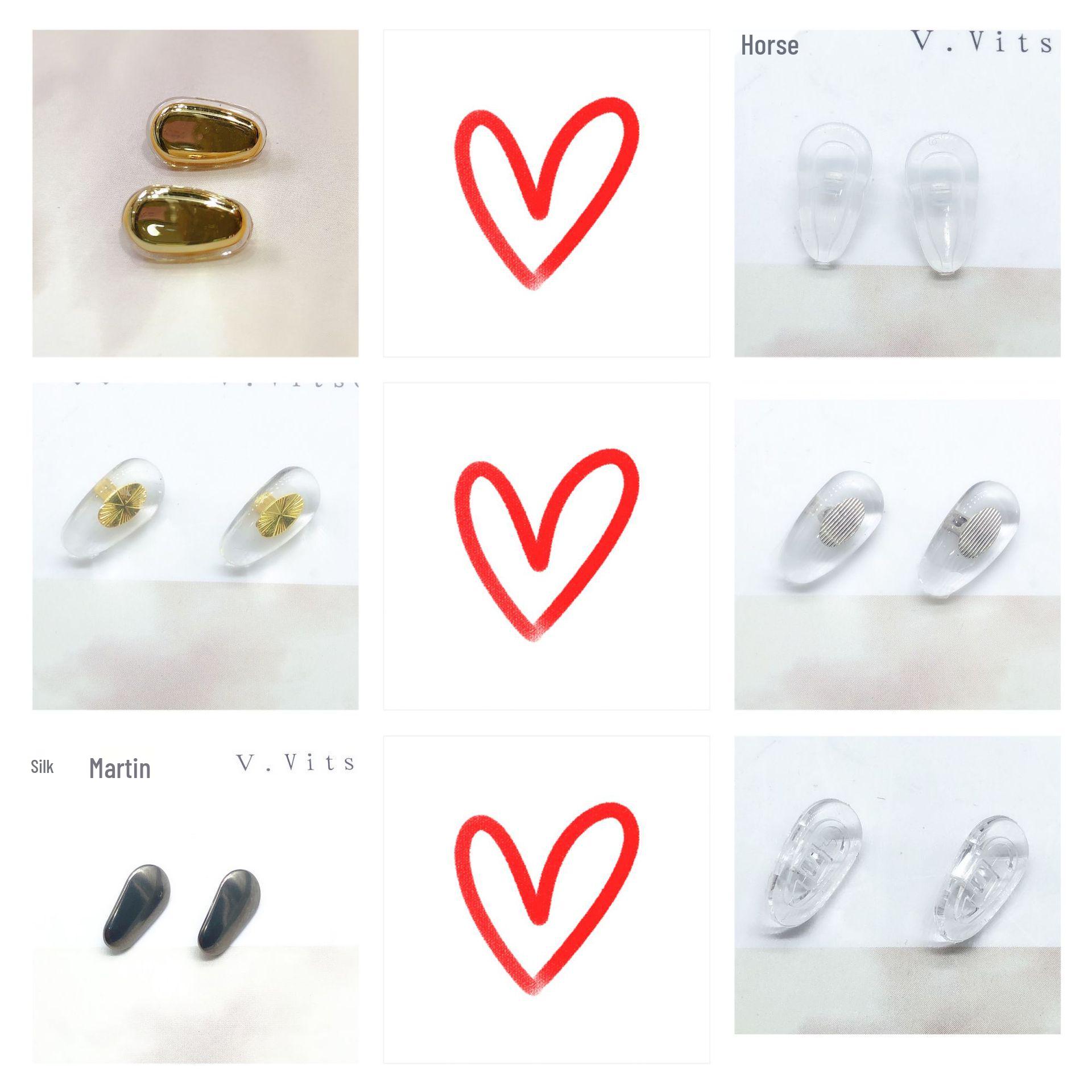 

Сверхлегкие титановые и силиконовые носоупоры для очков: Удобно и без следов от давления Transparent Silicone