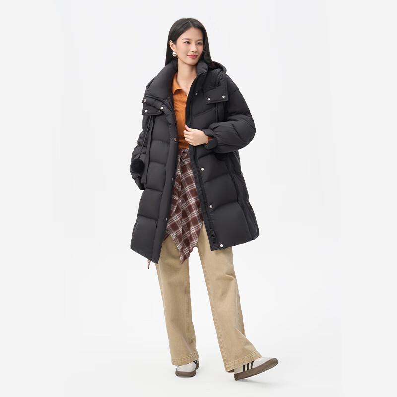 

Женский пуховик Qianrengang 2025 с капюшоном XL (175)