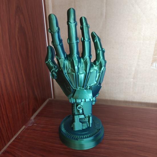 Game Controller Holder Stand 3D Printed Universal Gaming Headphone Controller Stand Mechanical Hand Statue