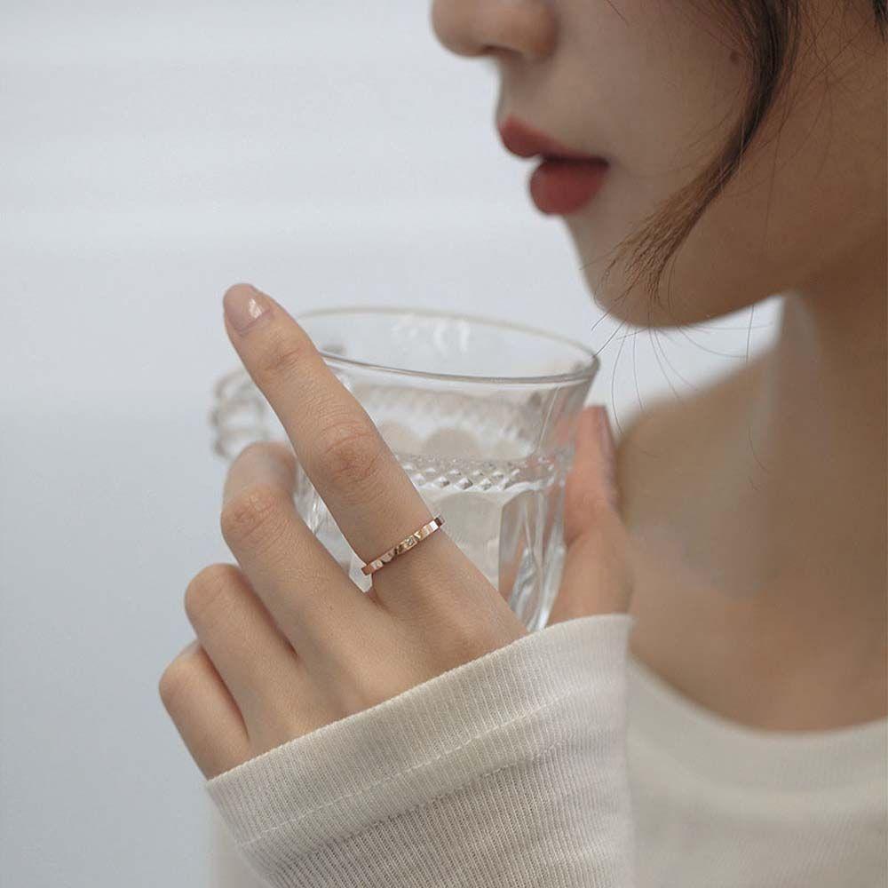 

Аксессуары Свадебные бриллиантовые кольца в корейском стиле с круглым хвостом, украшения для пальцев, женские кольца для безымянных пальцев R1