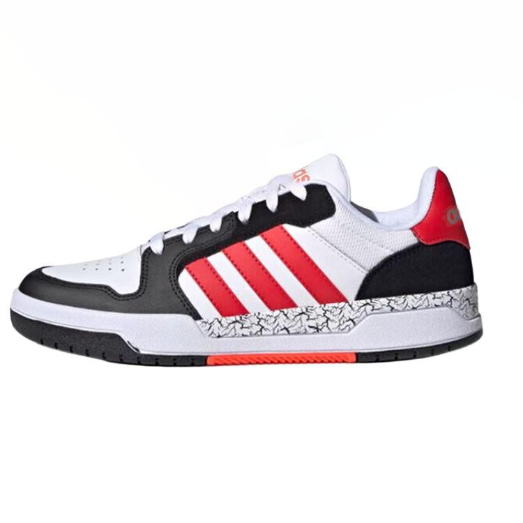 Adidas Neo Entrap Abrasion Resistant Low top Skateboard Shoes Unisex White Red JP9962 36