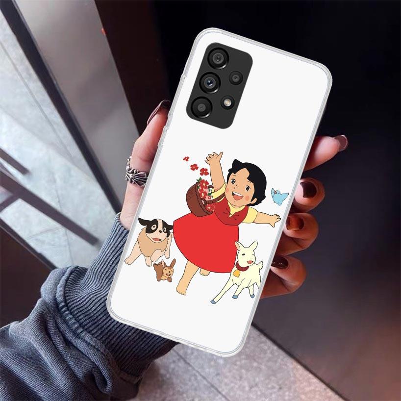 Heidi Cute Cartoon Phone Case For Samsung Galaxy A12 A52S A42 A32 A22 A51 A50 Note 20 Ultra 10 S10 Plus A71 A70 A31 A30 A10S Gal