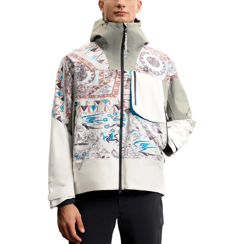 FILA X Dunhuang Museum Explore Series Fashion Comfortable Loose Versatile Jacket Men Jacket Snow-White A11M517719F-TW