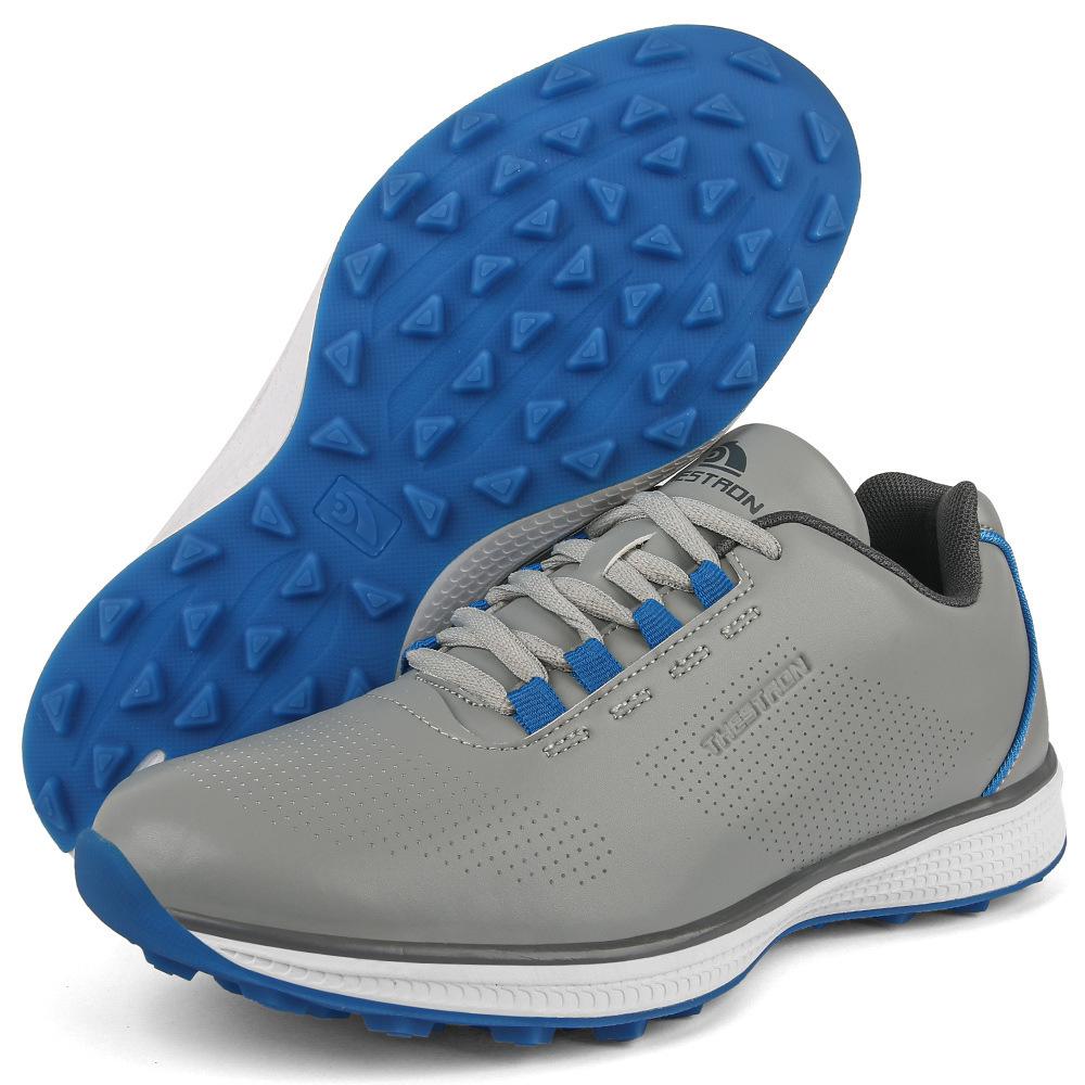 

Lechuang THESTRON Men s Golf Shoes Professional Non-Slip Lightweight Golf Training Shoes Large Size 39-48 US 14-EUR 48 сірий колір