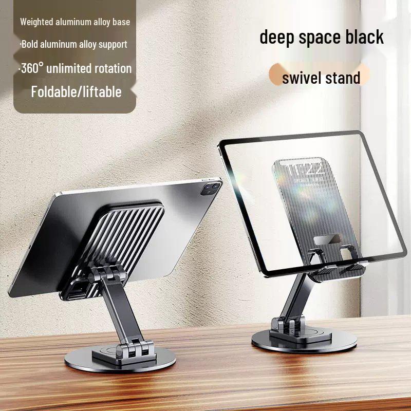 2024 Rotatable Foldable Mobile & Tablet Stand – Adjustable Desktop Holder for Phones and iPads.