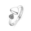 Ring - LUXENTER - Pesha - 925 Sterling Silver - Brilliant Zirconia - Rhodium Finish