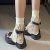 Fashion Fashion Height Increase Women Sandals Boots Fashion Hollow Out Open Toe Shoes Street Style Ladies Thick Heel Short Booties