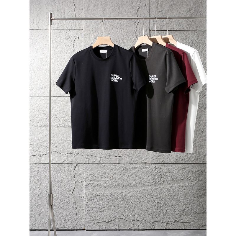 American vintage Heavy Cotton 300G Fashion Brand Cool Feeling Short sleeve T-shirt Men's Summer Bottoming Shirt Foreign Trade Men's T-shirt