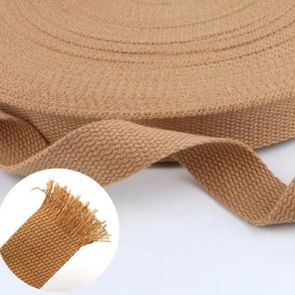 20mm Width Cotton Webbings Tape 1.3mm Thickness Bias Binding Tape  For Bag Strap